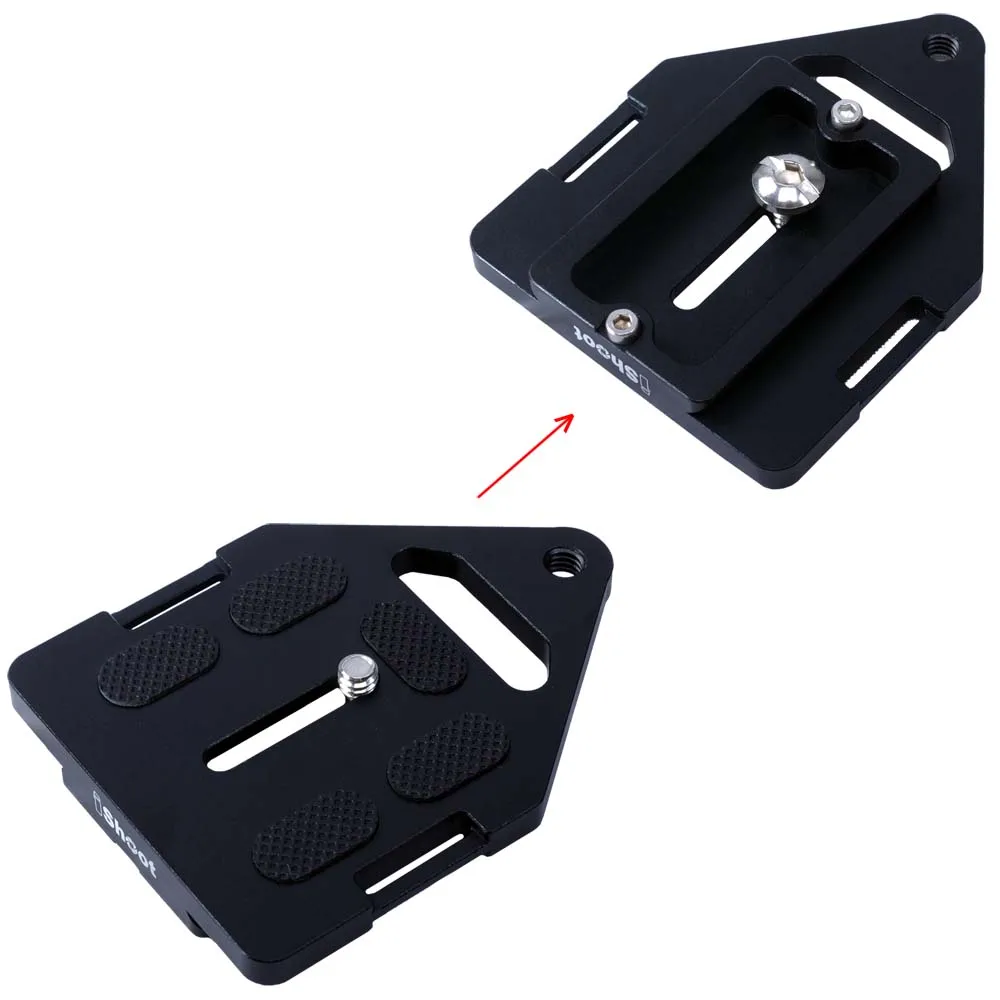 Ishoot Grande Piastra Triangolare A Sgancio Rapido Per Canon Eos 1Dx Ii 1Dx 1Ds Serie 1D Nikon D6 D5 D4 Serie D3