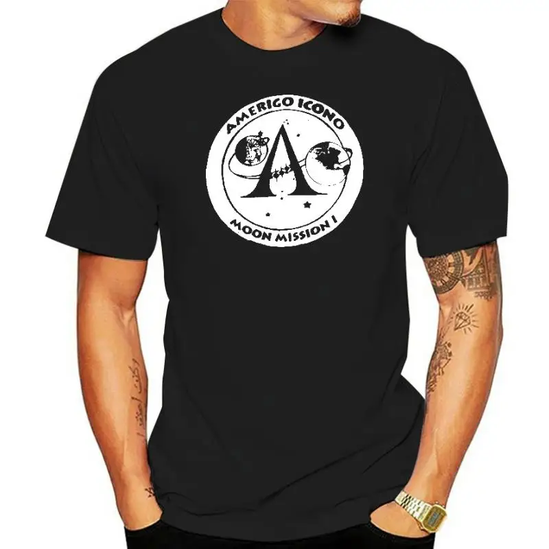 Campione Vendita Amerigo Icono Moon Mission T Shirt Uomo T Shirt