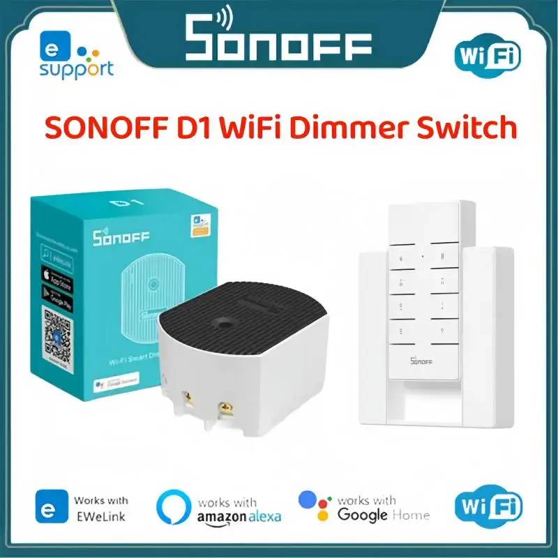 1 ~ 5Pcs Sonoff D1 Wifi Switch Smart Dimmer Light Switch 433Mhz Rf Funziona Con Sonoff Rm433 Controller Per Smart Home Alexa