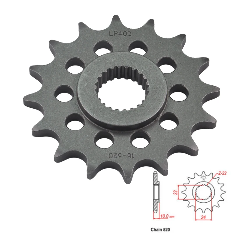 Pignone Anteriore Moto Per Aprilia 125 Etx Tuareg 86-87 350 Etx Tuareg 85-87 125 Afi Replica 88-92 250 Tuareg Rally 85-89