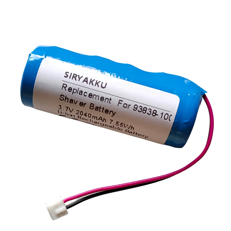 Nuova Batteria 93838-100 Per Wahl Finale S08164-7030 Detailer S08171-7090 Clippers 3.7V 2040Mah Tagliacapelli Elettrico