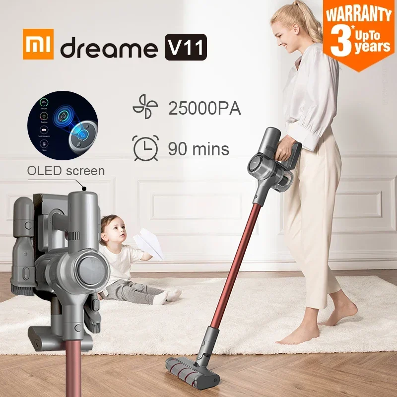 2022 Dreame V11 Aspirapolvere Wireless Portatile V11 Spazzola Multifunzionale Per Aspirazione A Ciclone Spazzante Per Uso Domestico