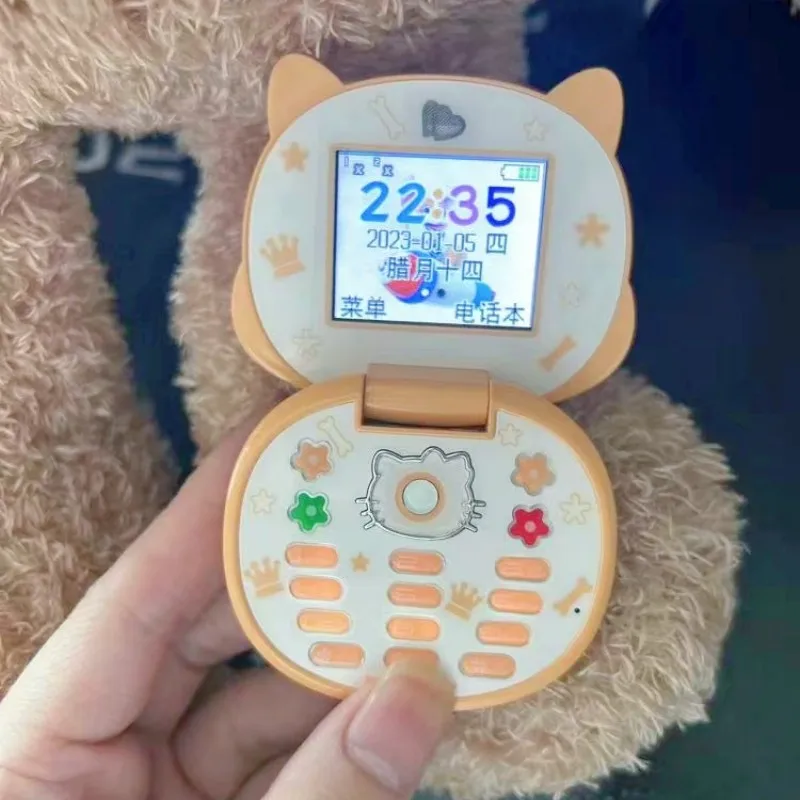 Nuovo Anime Cartoon Shiba Inu Flip Phone F80 Double Card Kawaii Flip Phone Mini Button Telefono Vacanze Regali Di Halloween