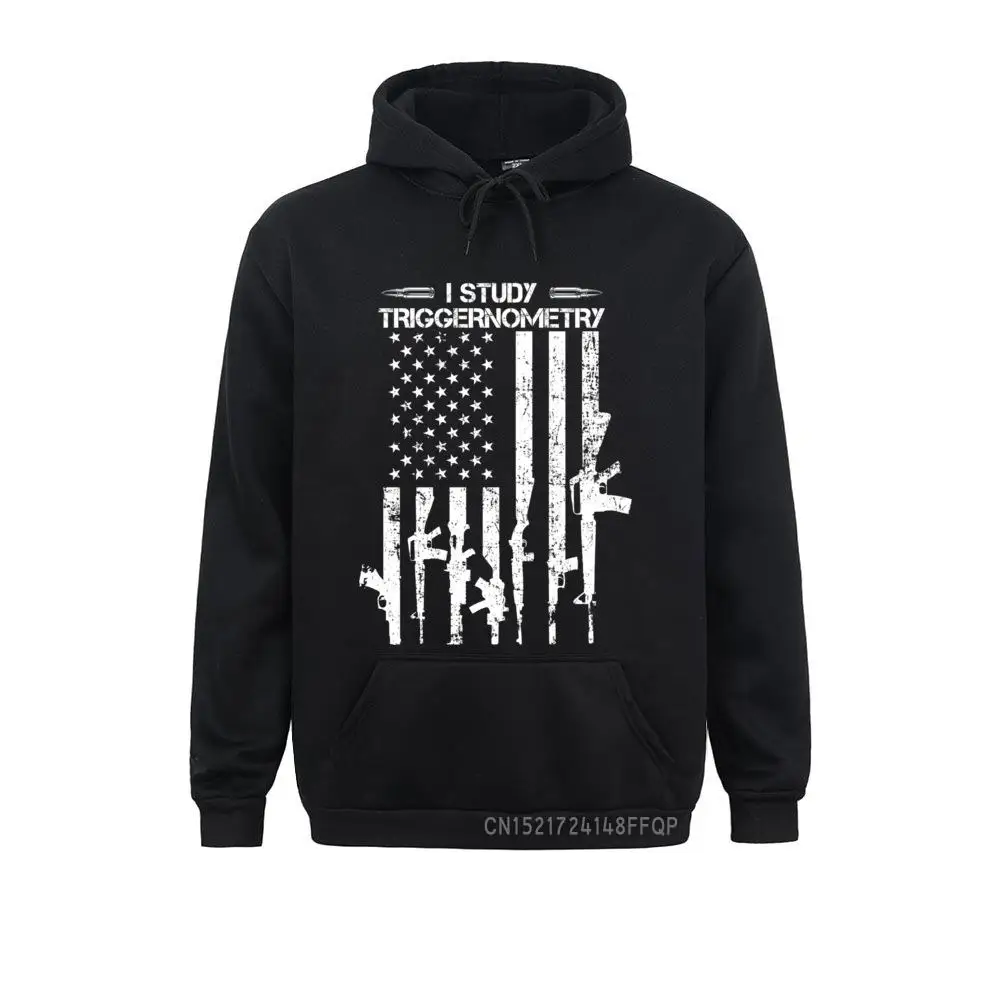 I Study Triggernometry - Gun Flag Pro Guns - On Back Pullover Faddish Felpe Personalizzate Felpe Con Cappuccio Per Uomo Regalo