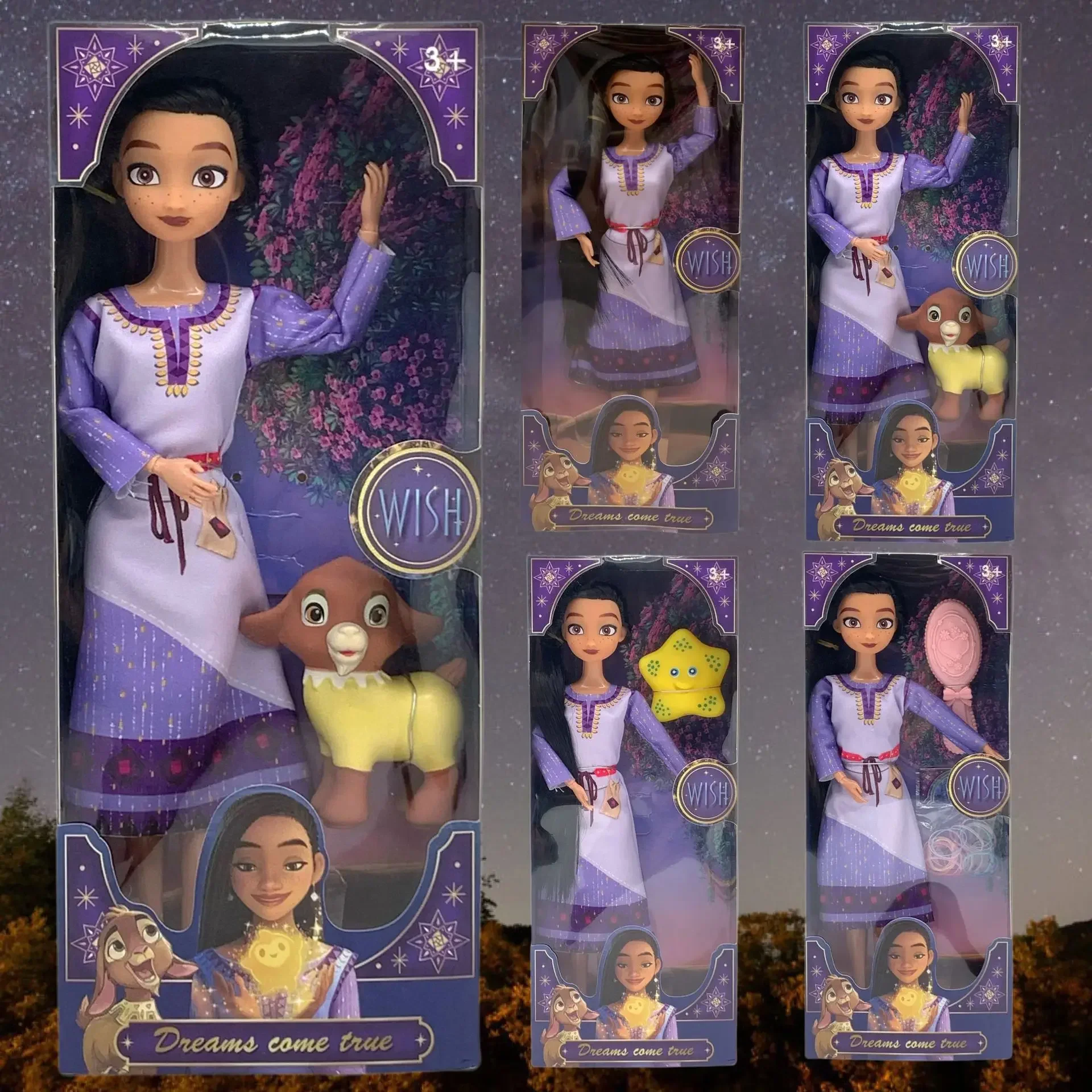 28Cm Disney Wish Star Romance Vinyl Star Wish Princess Asha Wish Doll Toy Ragazzi Ragazze Compleanno Regalo Di Natale