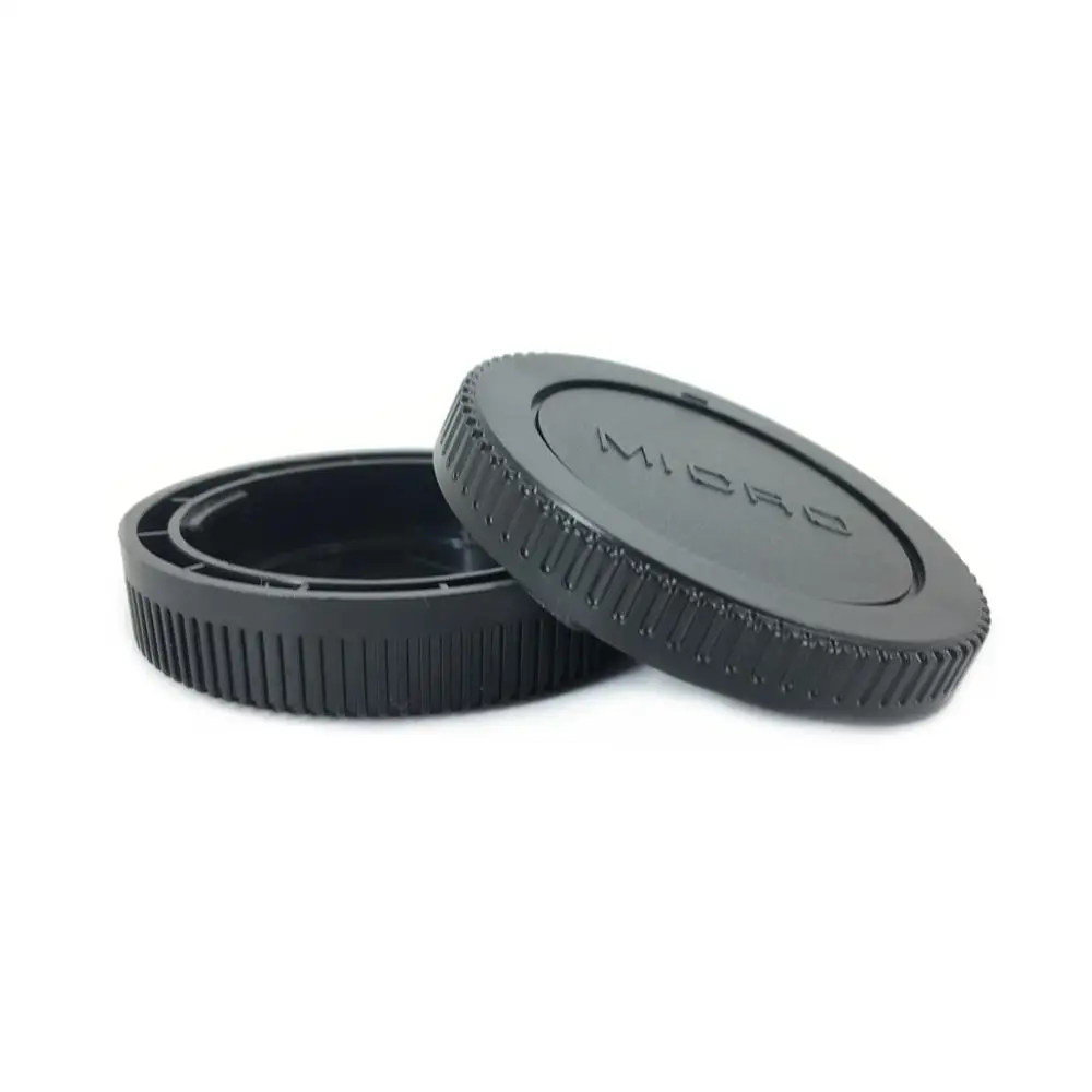 Micro 4/3 Copriobiettivo Posteriore + Cappuccio Anteriore Corpo Fotocamera Per Olympus M43 Om1 Om5 Epl10 Epl9 Omd Em1X Em1 Em5 Em10 Mark Iii Iv As Bc-