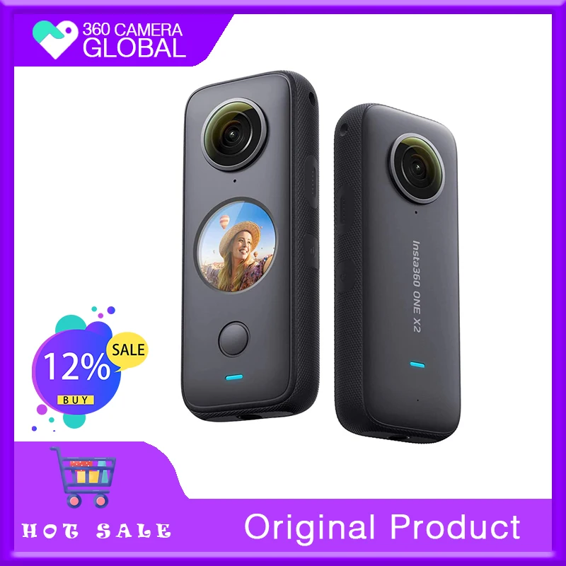 Insta360 One X2 Operation Camera Waterproof 4Mgo Extreme Professional Motion Camera Stable Flow State Insta 360 Go2 Camera