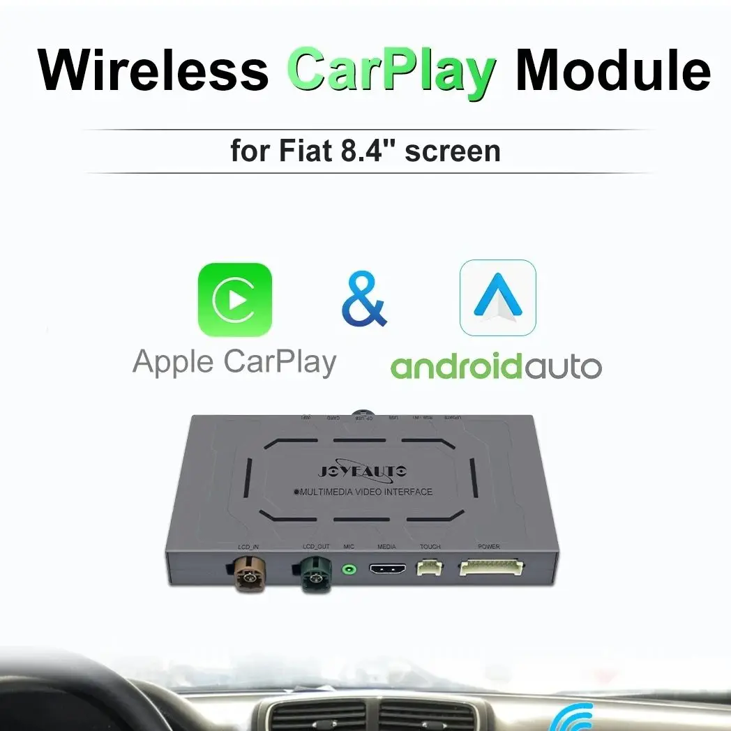 Joyeauto Wireless Carplay Module Per Fiat 500 Punto 500X Grande Punto Panda Wireless Apple Carplay Android Auto Mirror-Link Box