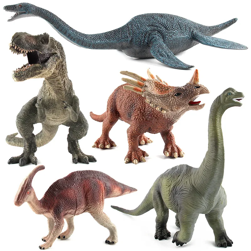 Dinosauro Tyrannosaurus Rex Parasaurolopus Spinosaurus Styracosaurus Plesiosauro Brachiosaurus Action Figure Giocattolo Figurine Di Animali