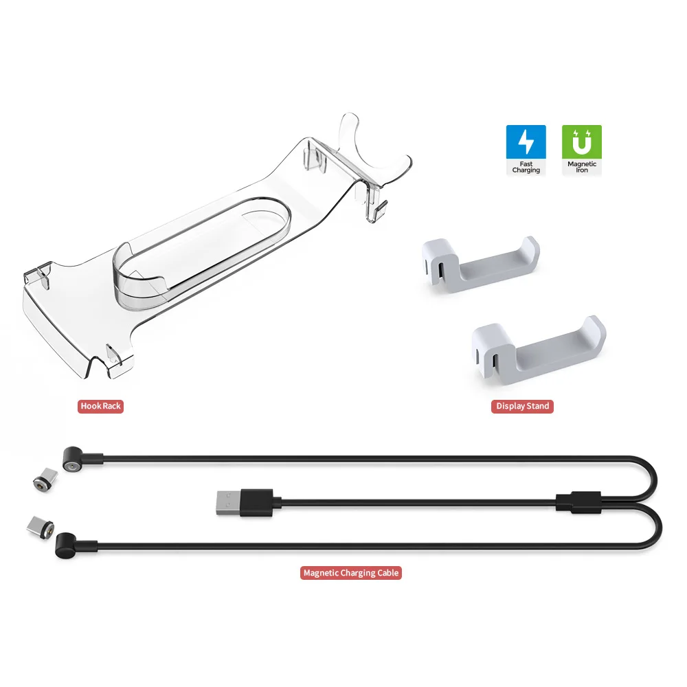 Per Ps5 Host Overhead Vr Storage Staffa + Maniglia Gancio Per Cuffie + Type-C Assorbimento Magnetico 2 In1 Pacchetto Di Ricarica
