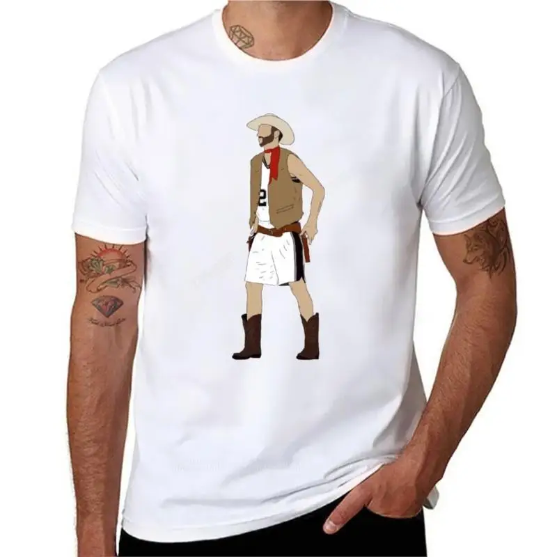 Cowboy Manu T-Shirt Grafica Magliette Camicetta Magliette Grafiche Abbigliamento Vintage Frutta Del Telaio Magliette Da Uomo
