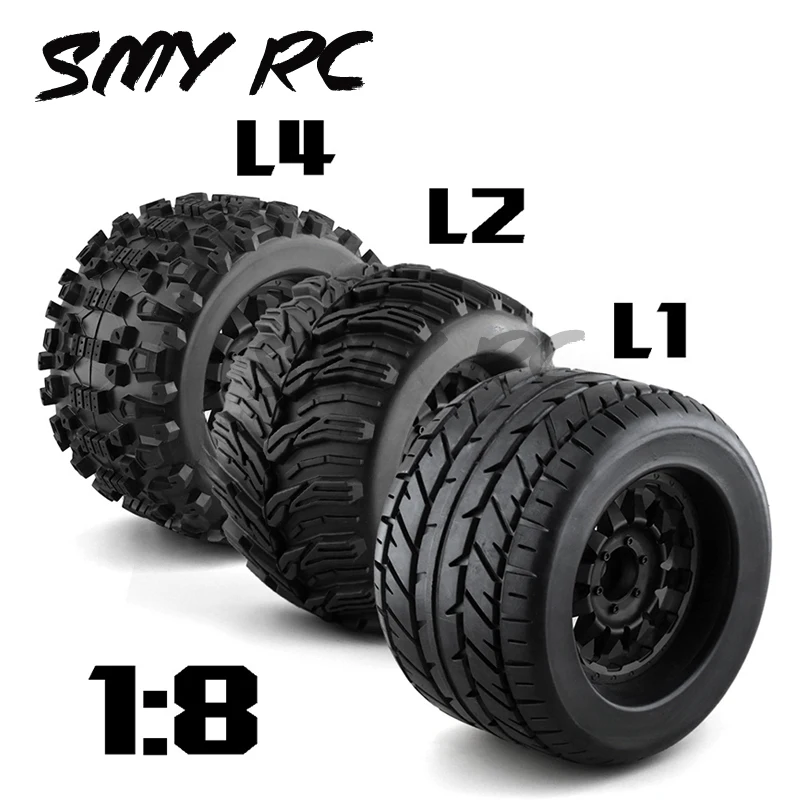 1/8 Scale Summit Revo Xl Mt Off Road Truck Ruote/Pneumatici Per Traxxas-S Hpi Savage 5.9 4.6 Flux Arrma Mt410 3.8 Mt E F Truck