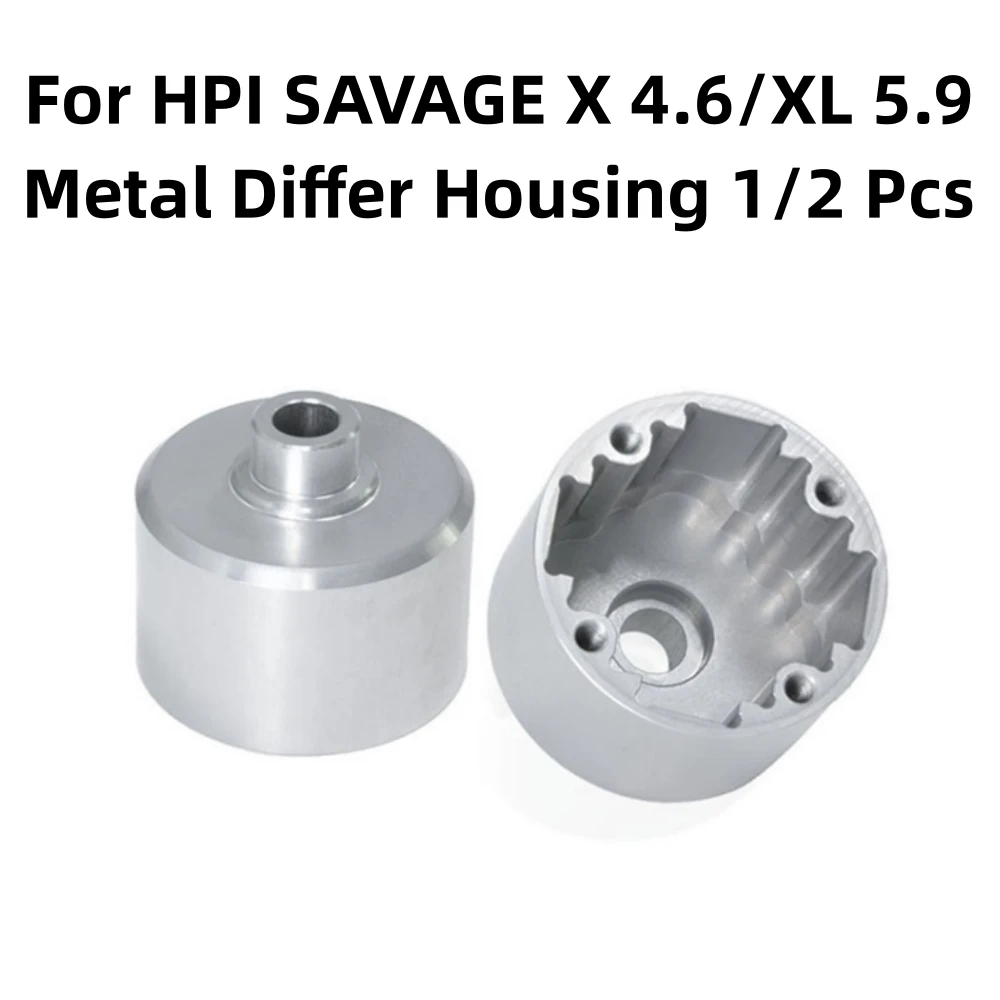 Per Hpi Savage X 4.6/Xl 5.9 Metal Different Housing Rc Model Car Upgrade Parts Modifica Fitting Differenziale Case 1/2 Pcs