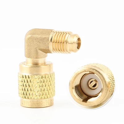 Adattatore Condizionatori D'Aria In Ottone 1/4 Maschio A 5/16 Femmina R410 Per Condizionatori D'Aria Split Refrigerante Adattatore Pompa Per Tubo Di R