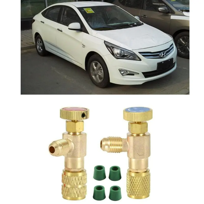 Accessori Auto R22 R410 Valvola Di Sfiato Del Refrigerante Per Auto Per Hyundai Solaris Ix35 Amica H-1 Box Starex Matrix Bayon Matrix Santa Fe