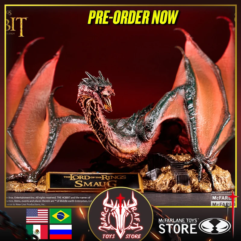 Mcfarlane Toys The Hobbit Trilogy Part 2 Smaug (Mcfarlane'S Dragons-The Hobbit) Statua Statua Da 11 Pollici