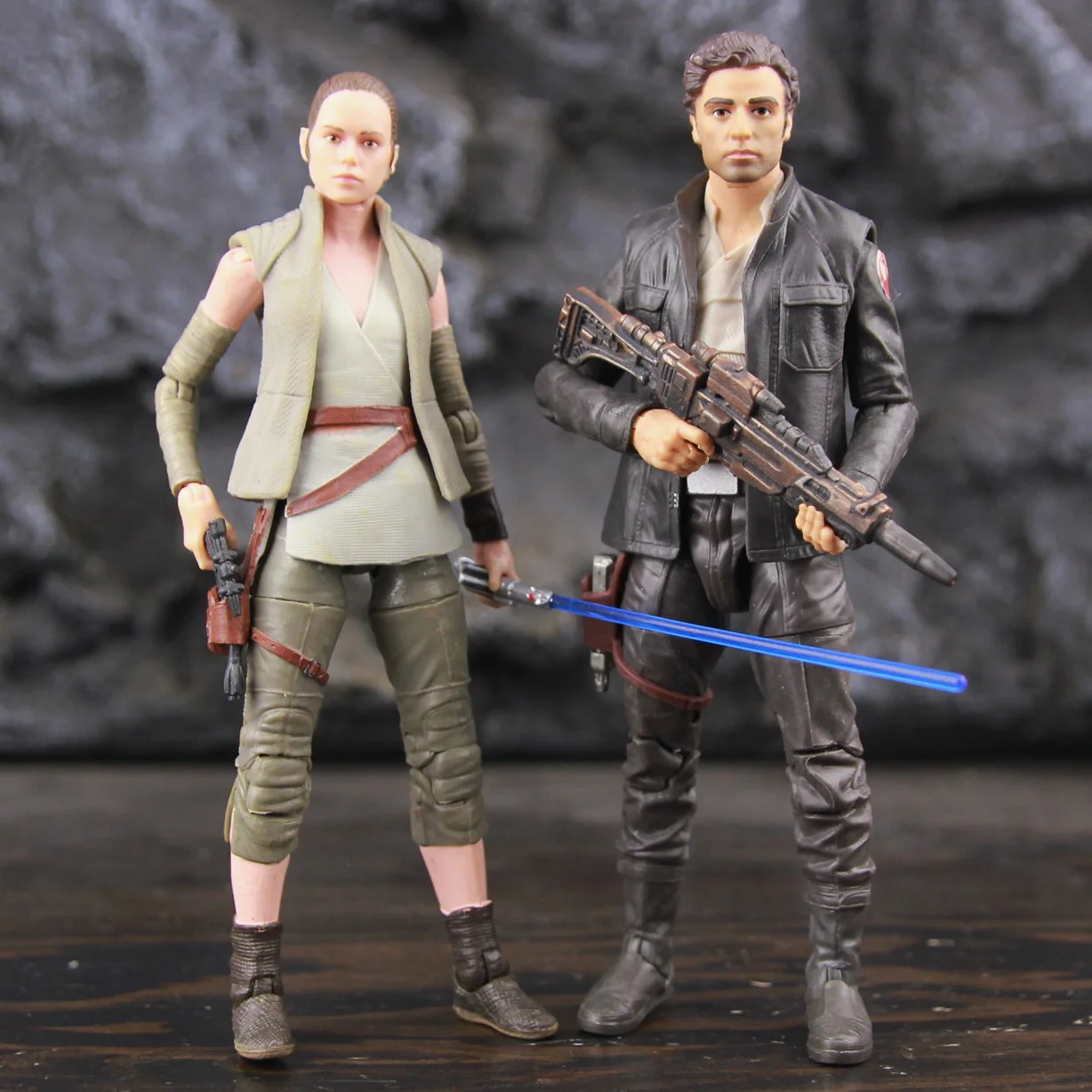 Star Wars Captain Poe Dameron & Rey 6 "Action Figure Island Journey Original Black Series Toys Doll