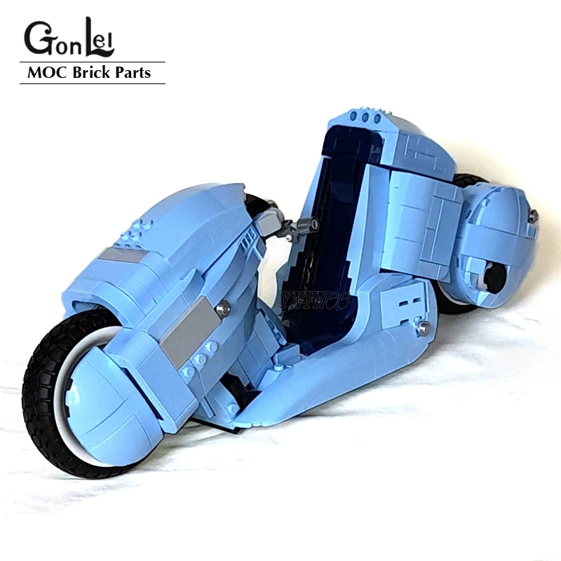 Moc Creative Kaneda Bike Bricks Modello 10298 Set Roman Holida Vespa 125 Famous Motorcycle City Building Blocks Giocattoli Fai Da Te Regali