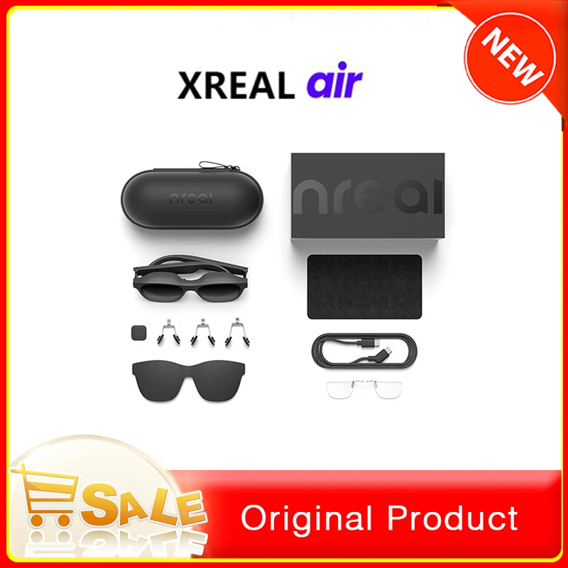 Xreal Air Ar Glasses Smart Glasses Virtual Theater Augmented Reality Glasses Watch Stream And Game On Pc/Android/Ios Cloud Games