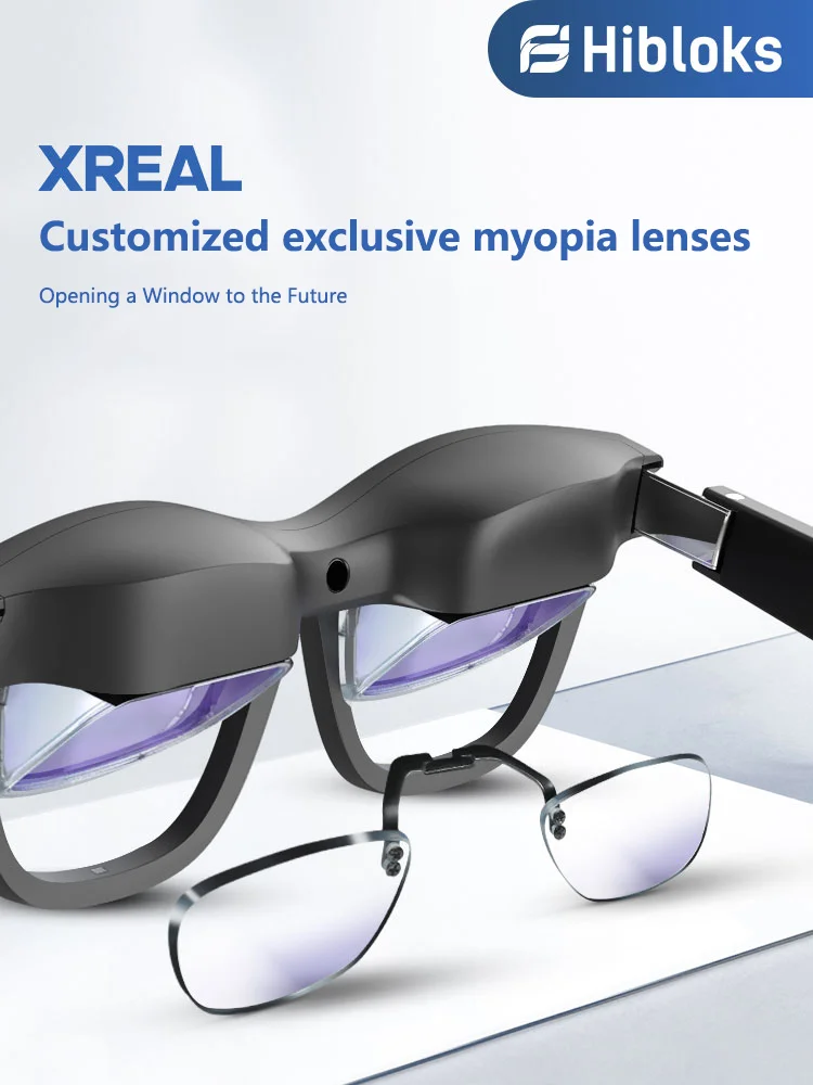 Hibloks Per Xreal Nreal Air Miopia Lenti Ar Occhiali Lente Anti-Luce Blu 25-1200 Gradi Per Xreal Nreal Air Accessori