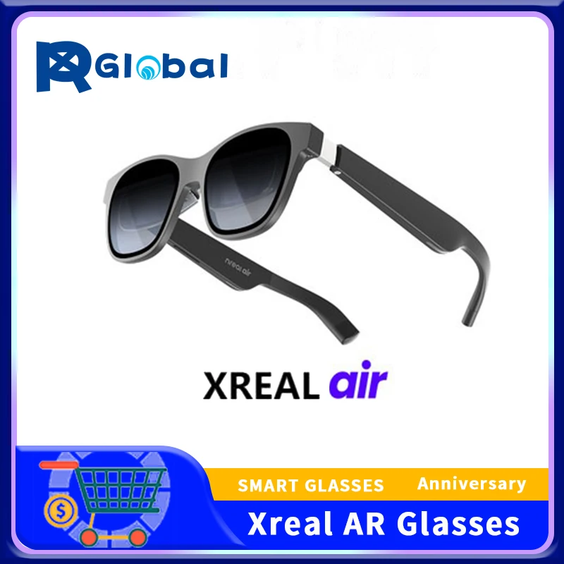 Xreal Air Ar Smart Glasses 4K Xreal Hd Grande Schermo 1080P Micro Oled Ar Space Watch Tv Giochi Di Calcio 3D Compatibili Con Android