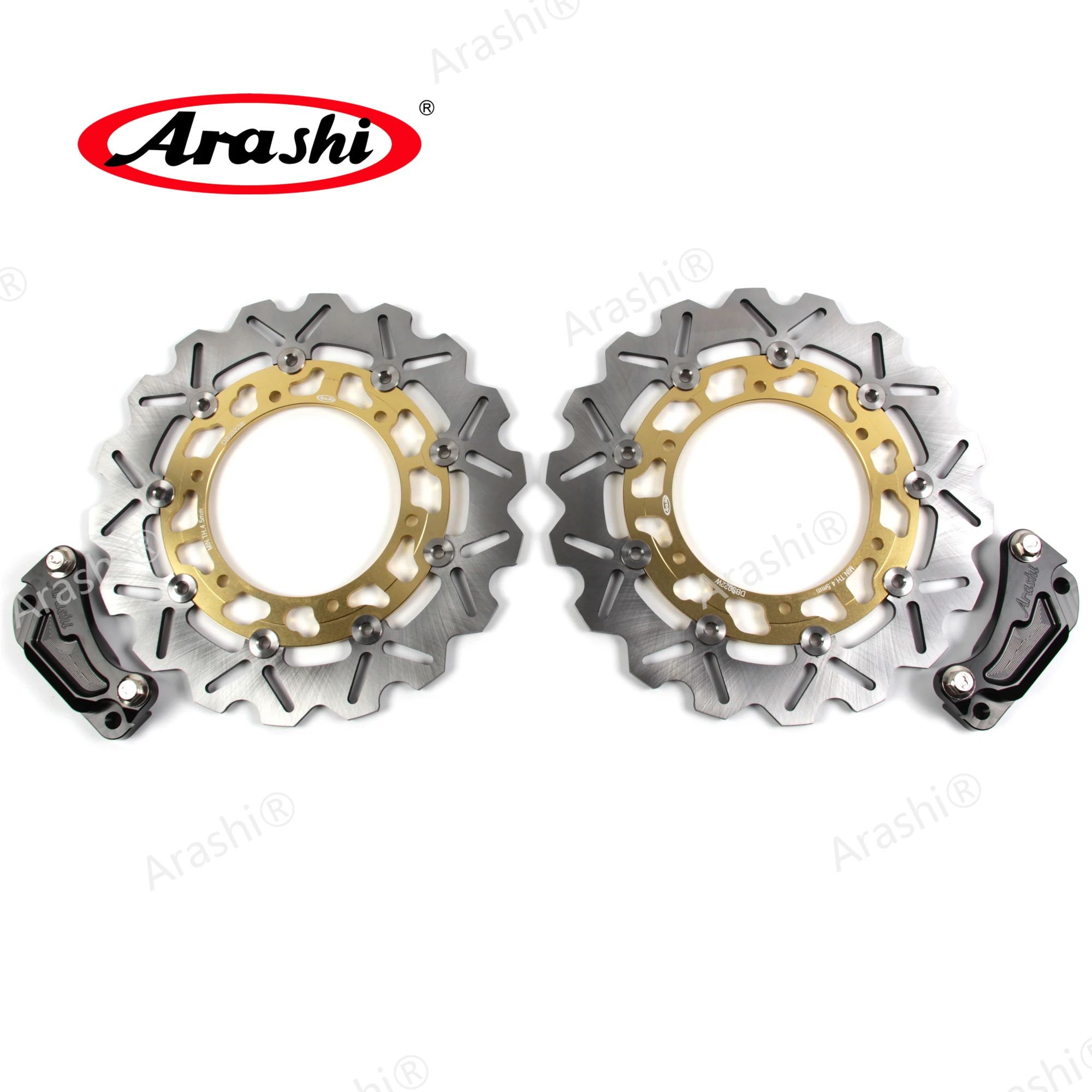 Arashi Tmax500 08-11 Dischi Freno Anteriori Cnc Oversize Disco Freno Per Yamaha Tmax 500 Xp T-Max 500 2008 2009 2010 2011