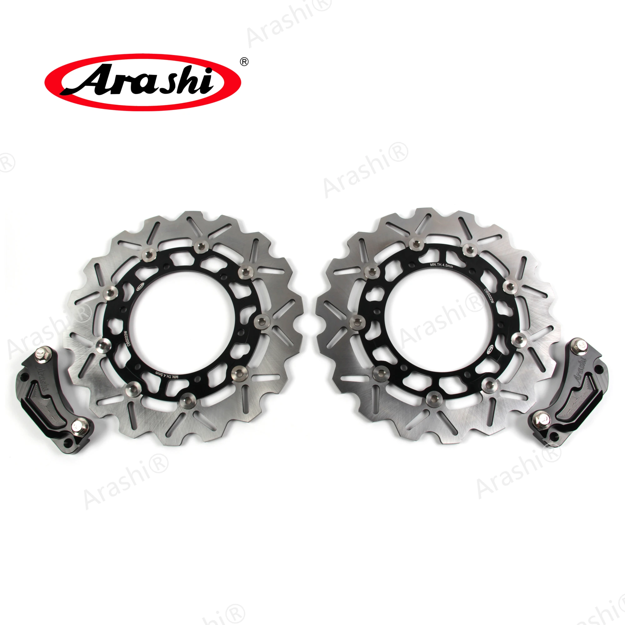 Arashi 2Pcs Dischi Freno Anteriori Cnc Oversize Disco Freno Per Yamaha Tmax 500 Xp T-Max 500 2008 2009 2010 2011