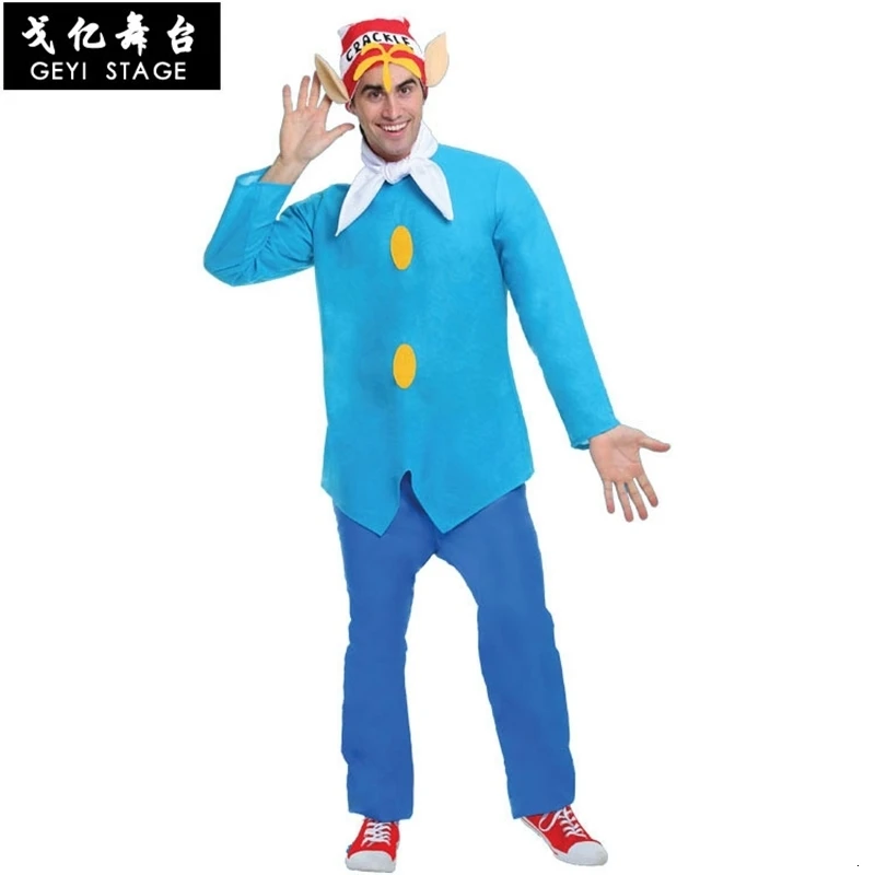 Kellogg Rice Unchy Wonderful Little Baby Boy Cosplay Abbigliamento Con Crackle White Eyes Smile Blue Adult Suits