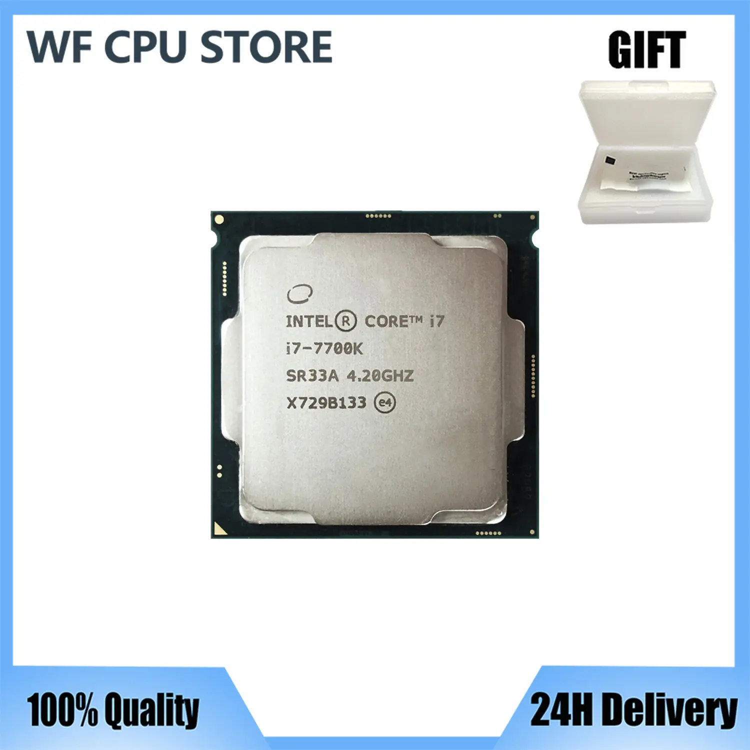 Processore Cpu Intel Core I7-7700K I7 7700K 4.2 Ghz Quad-Core A Otto Thread 8M 91W Lga 1151