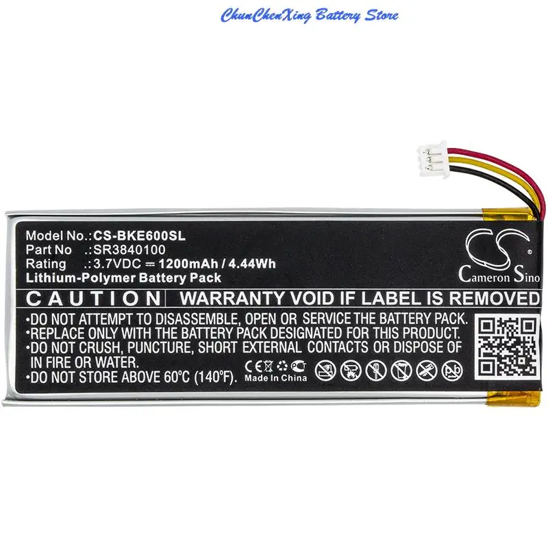 Batteria Cameron Sino 1200Mah Sr3840100 Per Becker Active 6, Active 6 Lmu, Be B40, Professional 6 Lmu,Ready 6 Eu Je,Transit 6 Lmu