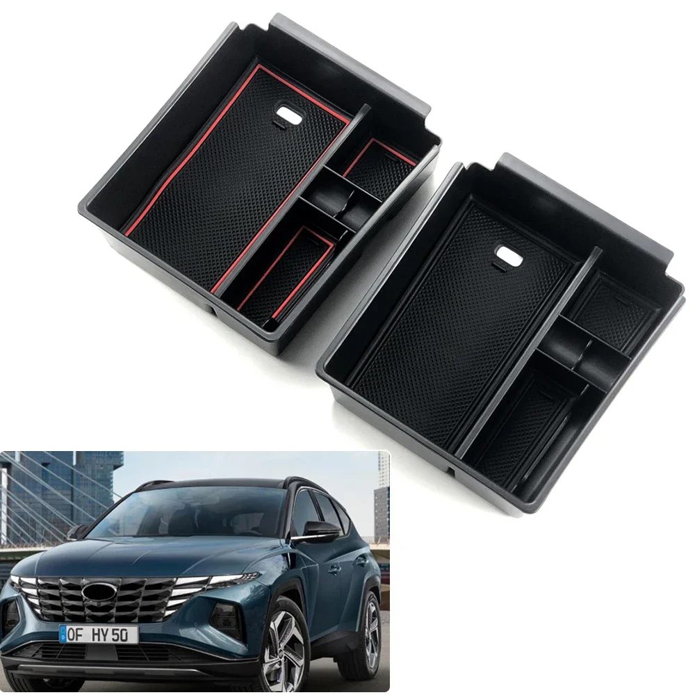 Per Hyundai Tucson Hybrid Tucson Nx4 Limited Santa Cruz 2021-Accessori Per Auto Interni Bracciolo Centrale Scatola Di Immagazzinaggio Vassoio Palle