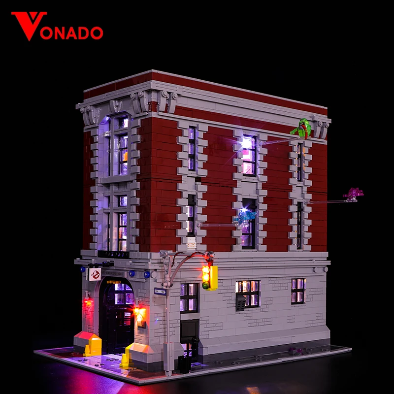 Solo Set Di Luci A Led Per 75827 Building City Street Ghostbusters Firehouse Sede 16001 Blocchi Giocattoli A Led Regalo