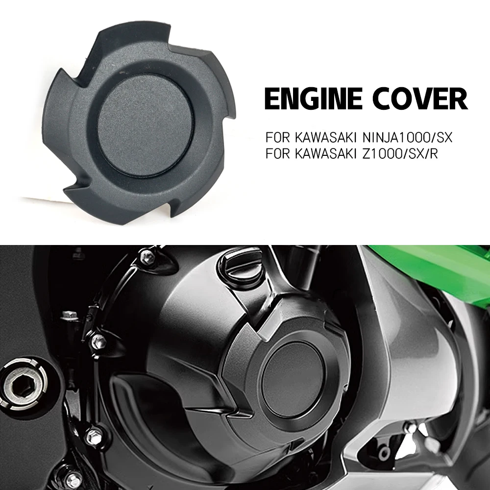 Per Kawasaki Ninja 1000 Sx Ninja1000 Ninja1000 Z1000 Z 1000 Z1000R Z1000Sx Moto Copertura Protettiva Motore Nero