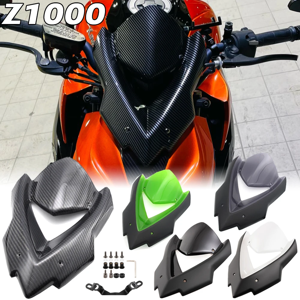 Motorcycle Z1000 Windscreen Windshield Viser Visor Wind Deflector For Kawasaki Z 1000 R Z1000R Z1000-R 2021 2020 2019 2014-2018