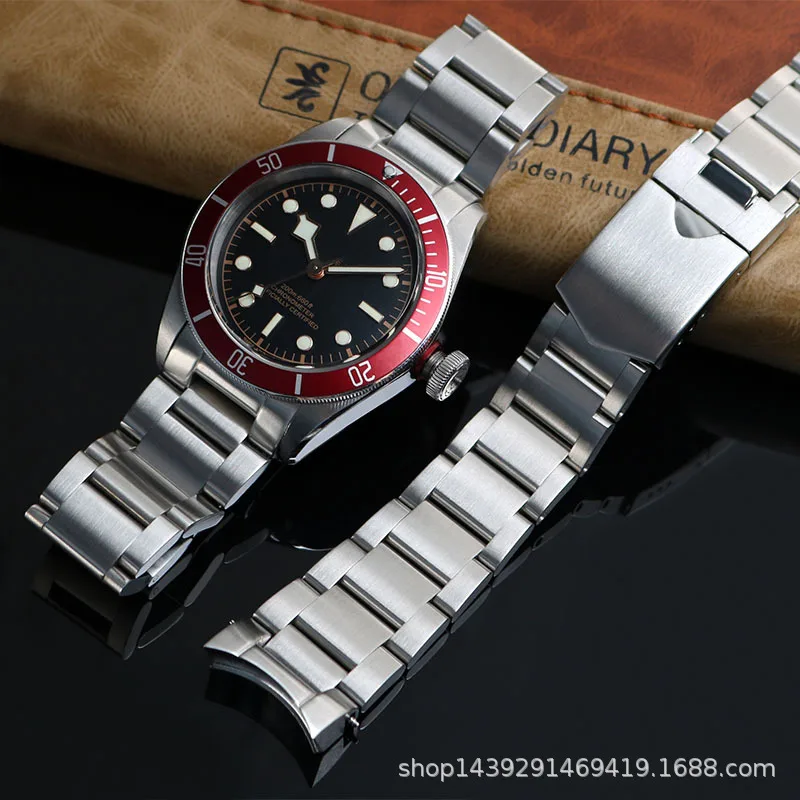 Cinturino In Acciaio Inossidabile Solido Da 22Mm Per Tudor Black Bay 79230 79730 Heritage Chrono Watch Strap Bracciale Da Polso Da Uomo