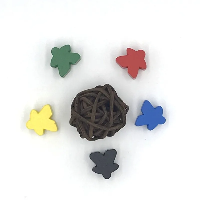 5 Pezzi Pedone In Legno/Scacchi Dimensioni Standard 16Mm Per Accessori Da Gioco Da Tavolo Meeple Superstar 16Mm * 16Mm