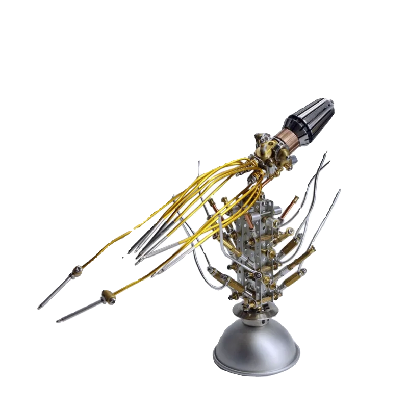 3D Metal Deep Sea Hydra Model Kit Steampunk Mechanical Ocean Series Building Block Giocattolo Di Assemblaggio Fai Da Te Per Bambini Adulti-398 Pezzi