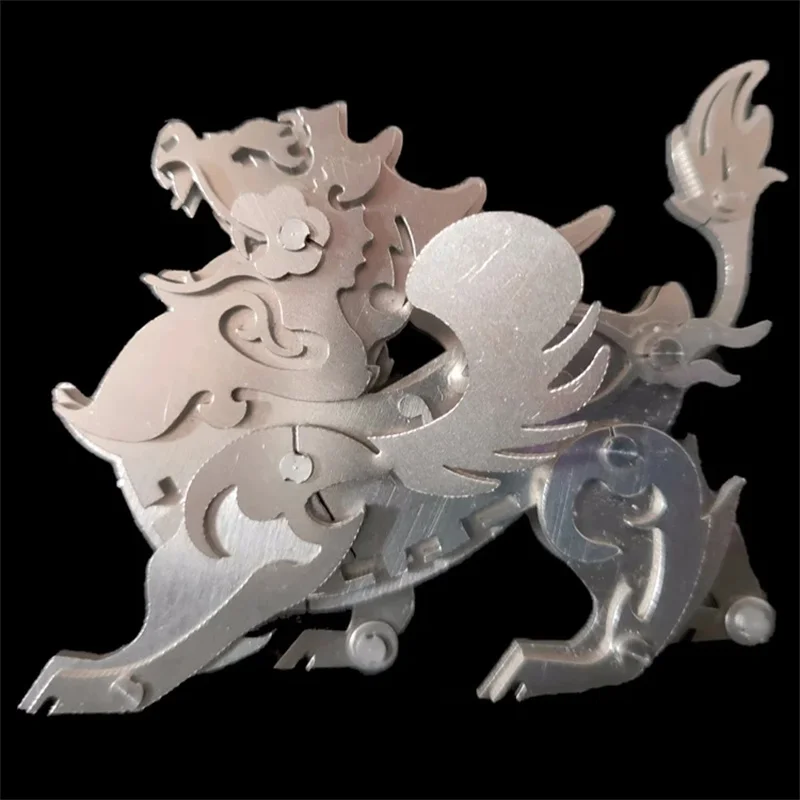 Kit Di Costruzione Modello Pixiu In Metallo Fai Da Te 3D Meccanico Antico Modelli Di Bestia Divina Assemblaggio Fai Da Te Animali Giocattoli Per Bambi