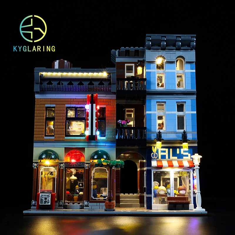 Kyglaring Set Di Illuminazione A Led Giocattoli Fai-Da-Te Per Creatore 10246 Detective'S Office Blocks Building
