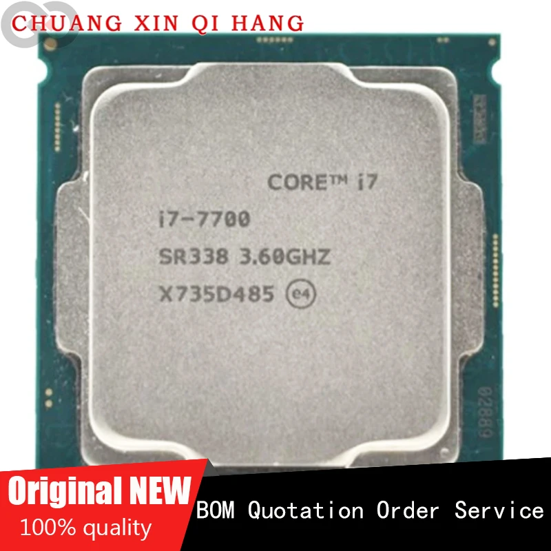 Utilizzato Per I7 7700 I7-7700 Cpu Quad-Core 3.6Ghz 8 Thread Lga 1151 65W 14Nm Processore