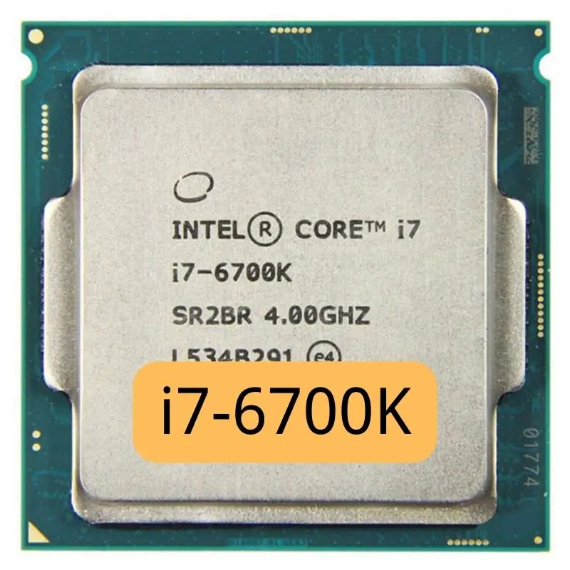 Processore Cpu Intel Core I7-6700K I7 6700 K I7 6700 K 4.0 Ghz Quad-Core A Otto Thread 91W Lga 1151