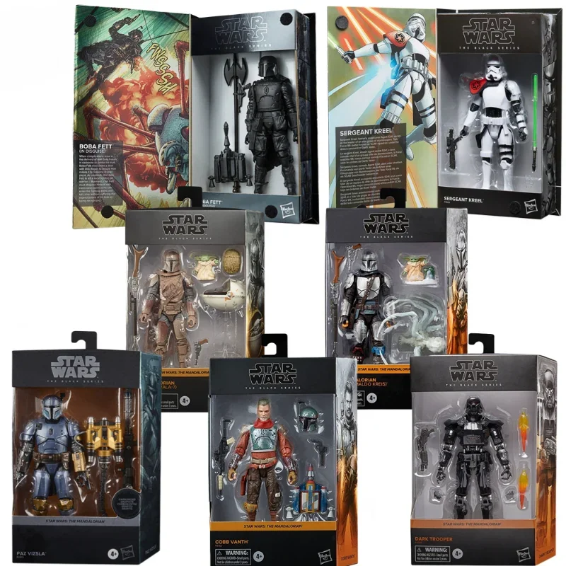 Star Wars Black Series Deluxe Mandalorian Boba Fett Tythia Jedi Rounds Action Figure Toys Ornamento Regali Articolazioni Mobili
