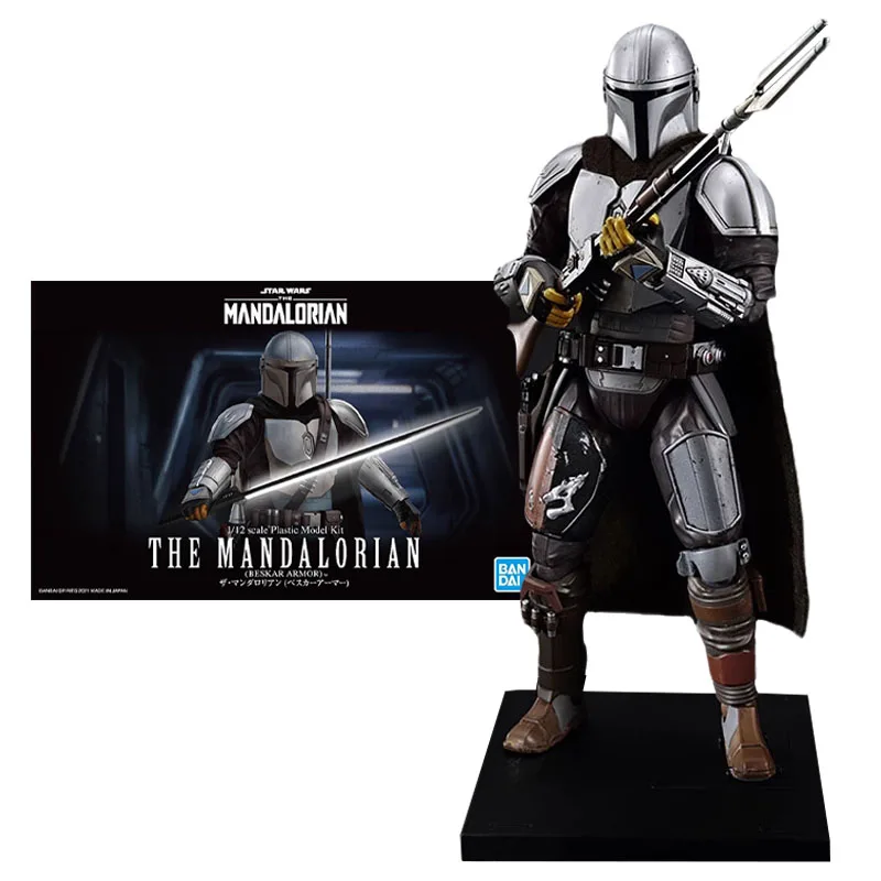 Bandai Genuine Figure Star Wars The Mandalorian Model Kit The Mandalorian Beskar Armor Collection Model Action Figure Toys Gifts