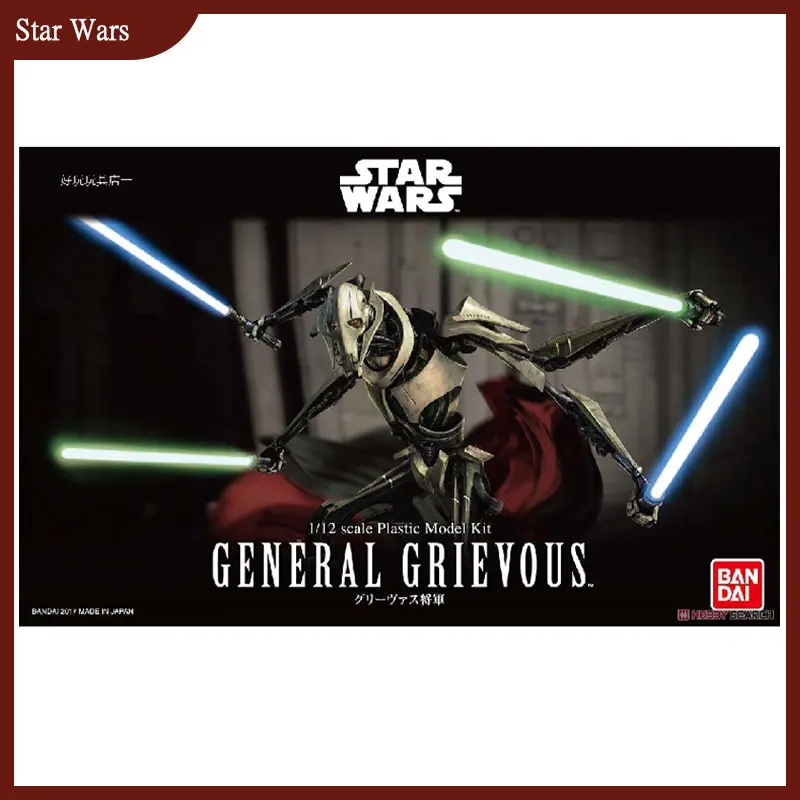 Bandai Star Wars Buffett General Grievous Movie Mandalorian Anime Action Figure Collection Model Toys Gifts For Kid 1/12