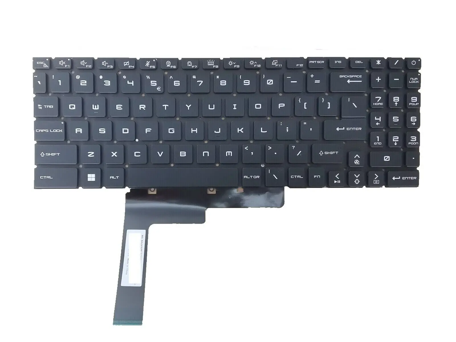 Nuovo Laptop Us Keyboard Msi Creator Z16 B12Ue B12Ugs B12Ugst B12Ugt Ms-15G1 Per Chiave Rgb