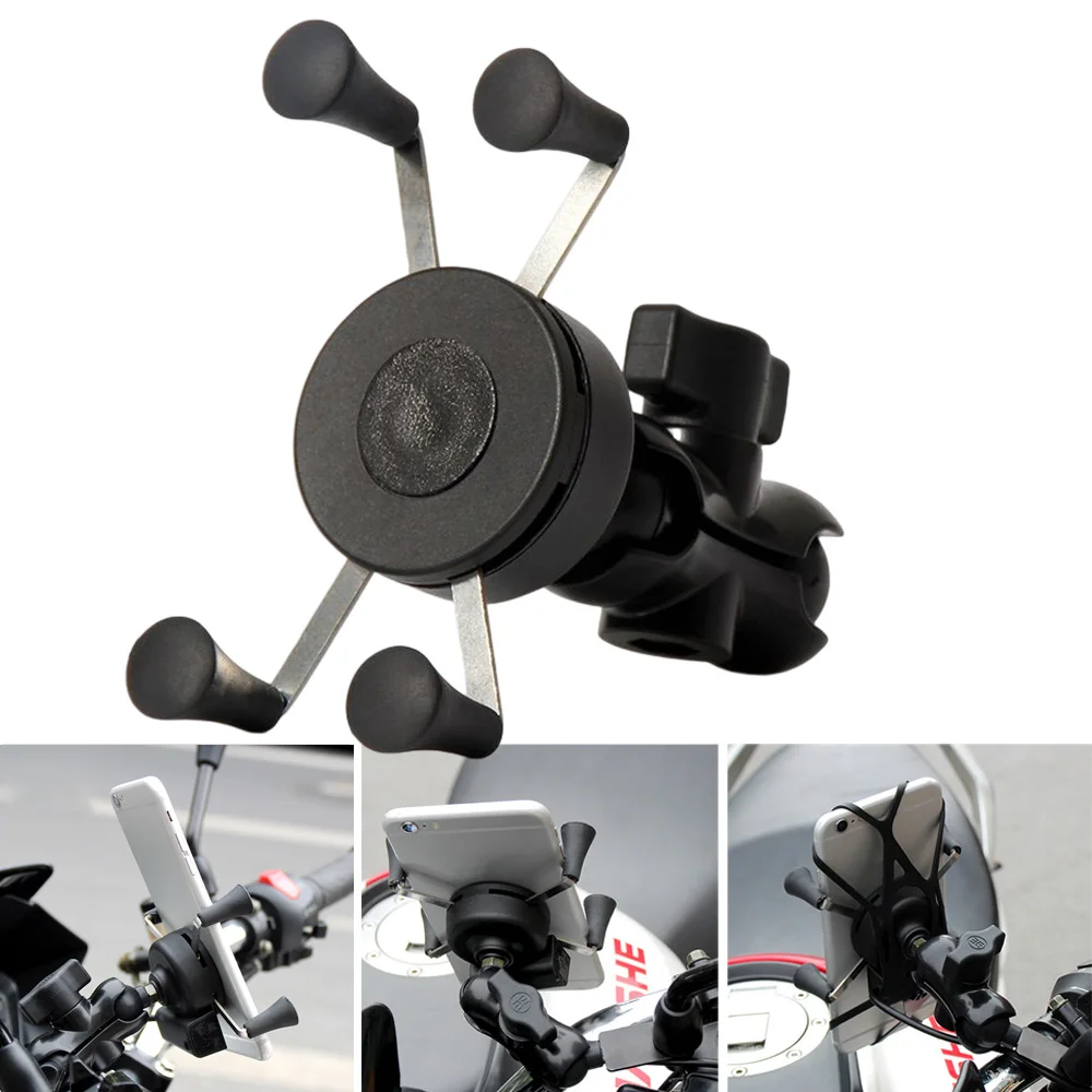 Motorcycle Phone Holder With Usb Charger For Yamaha R1 2014 R6 2008 Tzr 50 R1 2008 Tmax 530 R1 2004 Aerox 50 Sr 250 Mt 03