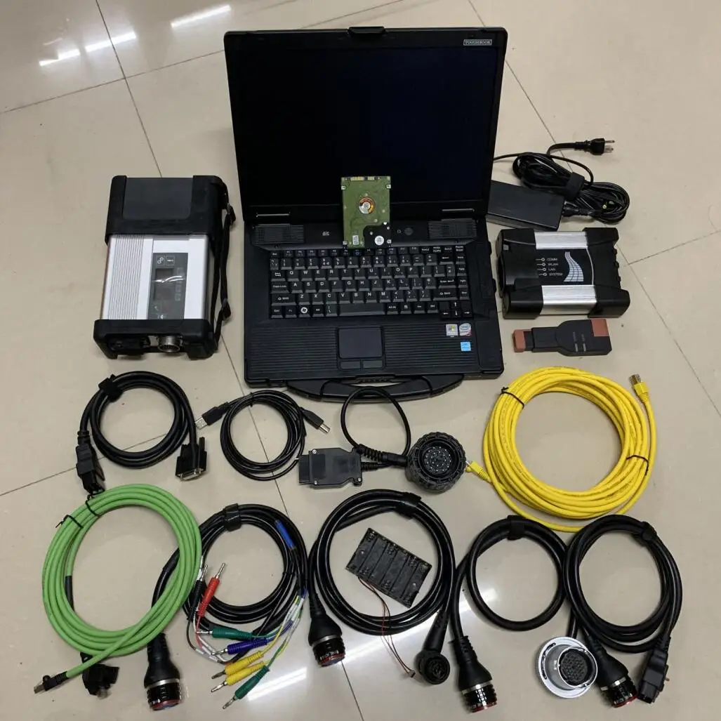 Scanner Automatico 2 In1 Mb Star Diagnostic C5 Sd Connect Con Software V2023 Hdd Da 1Tb Per Diagnosi Bmw Icom Next In Cf-52 Laptop 4Gb