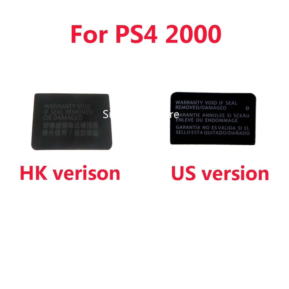 100 Pz Per Playstation 4 Ps4 Slim 2000 Custodia Per Console Shell Slim Black Back Mark Tag Paste Sticker Label Seal Uk Us Verison