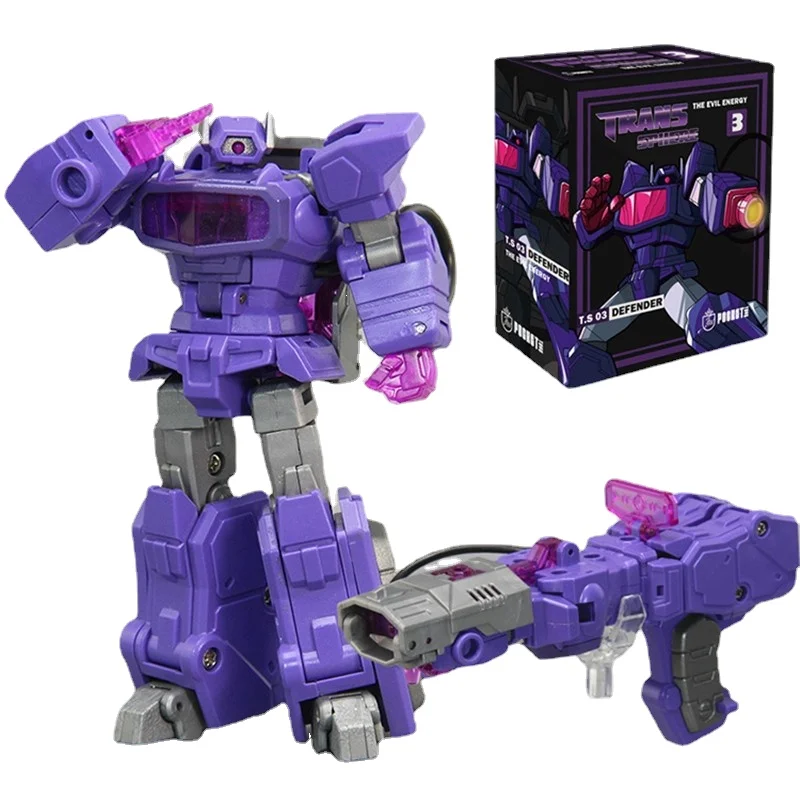 In Magazzino Pockettoys Pt03 G1 Shockwave Piccola Proporzione Trasformazione Giocattolo Action Figure Modello Collezione Di Giocattoli Regalo Hobby