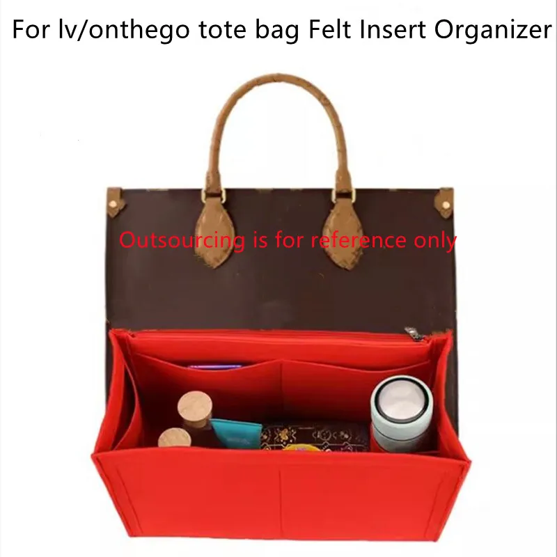 Adatto A Onthego Tote Premium Feltro Inserto Borsa Organizer Borsa Cosmetica Borsa Shaper Organizer Borsa Interna Da Viaggio